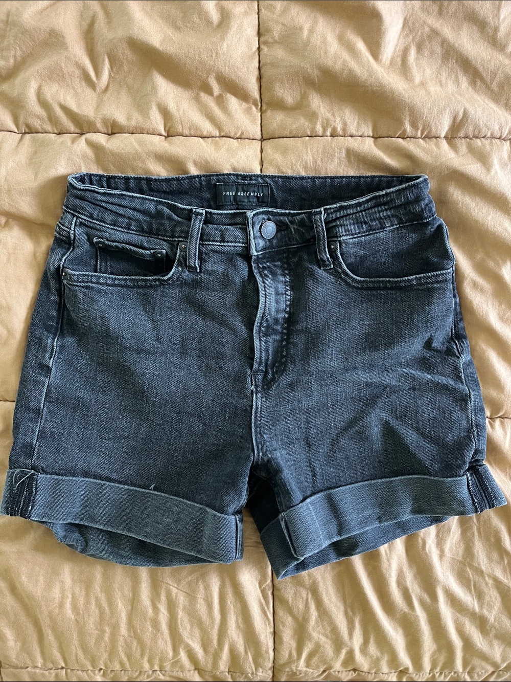 Black Denim Shorts - Free Assembly